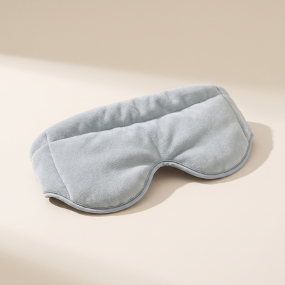 The Veil Eye Mask — weighted, cool-touch plush
