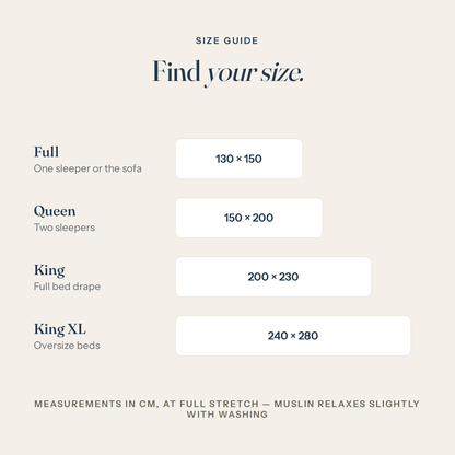 Size guide in cm