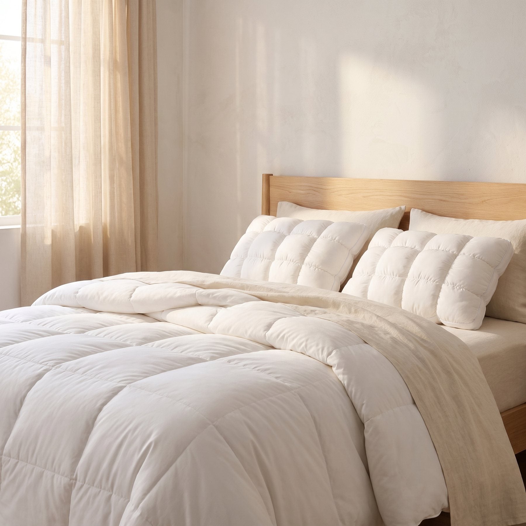 The Deep Sleep Set on the bed