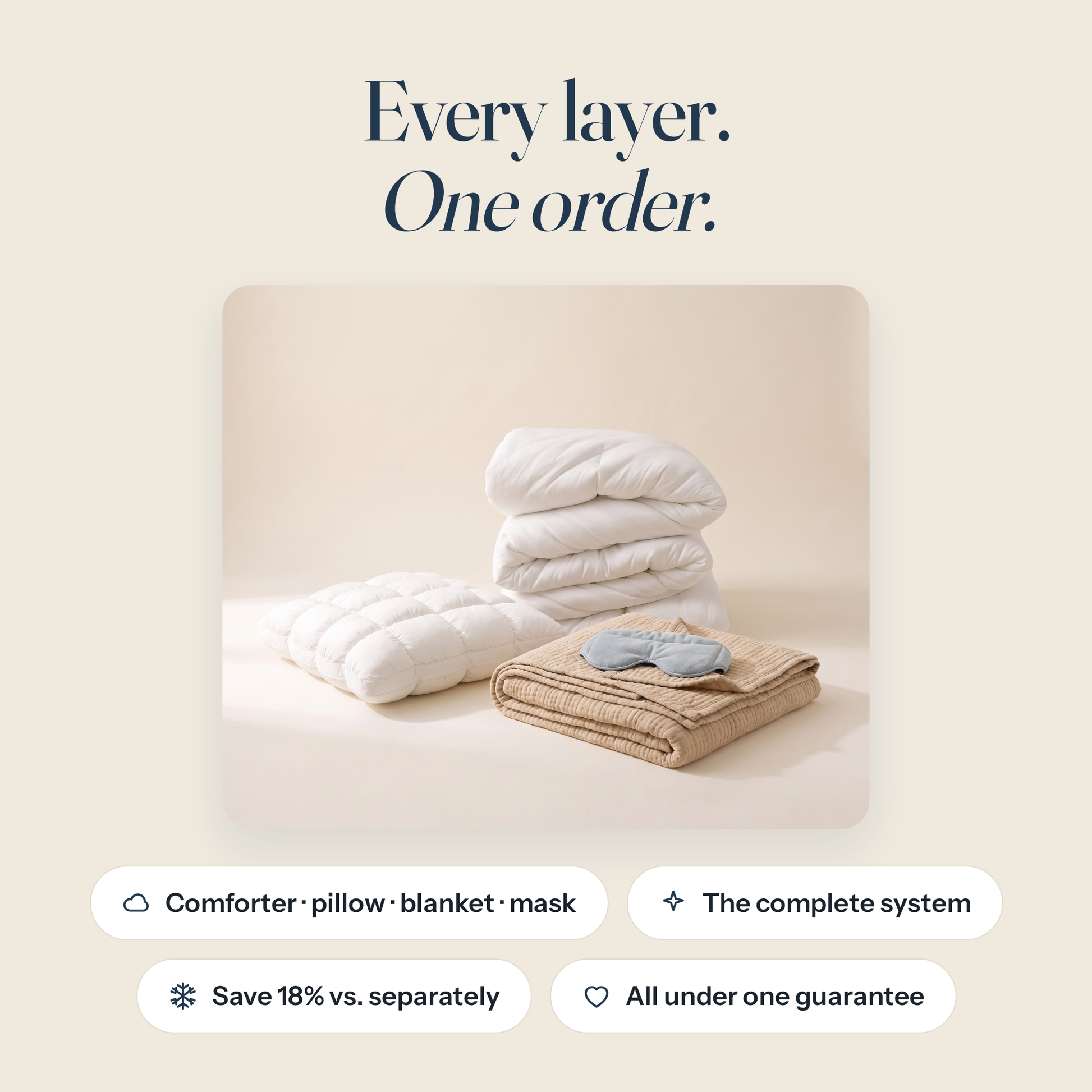 Every layer, one order — key benefits