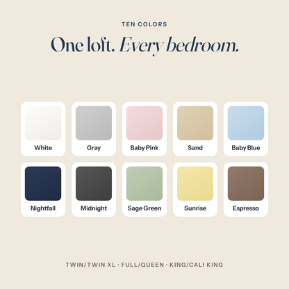 Ten colors available