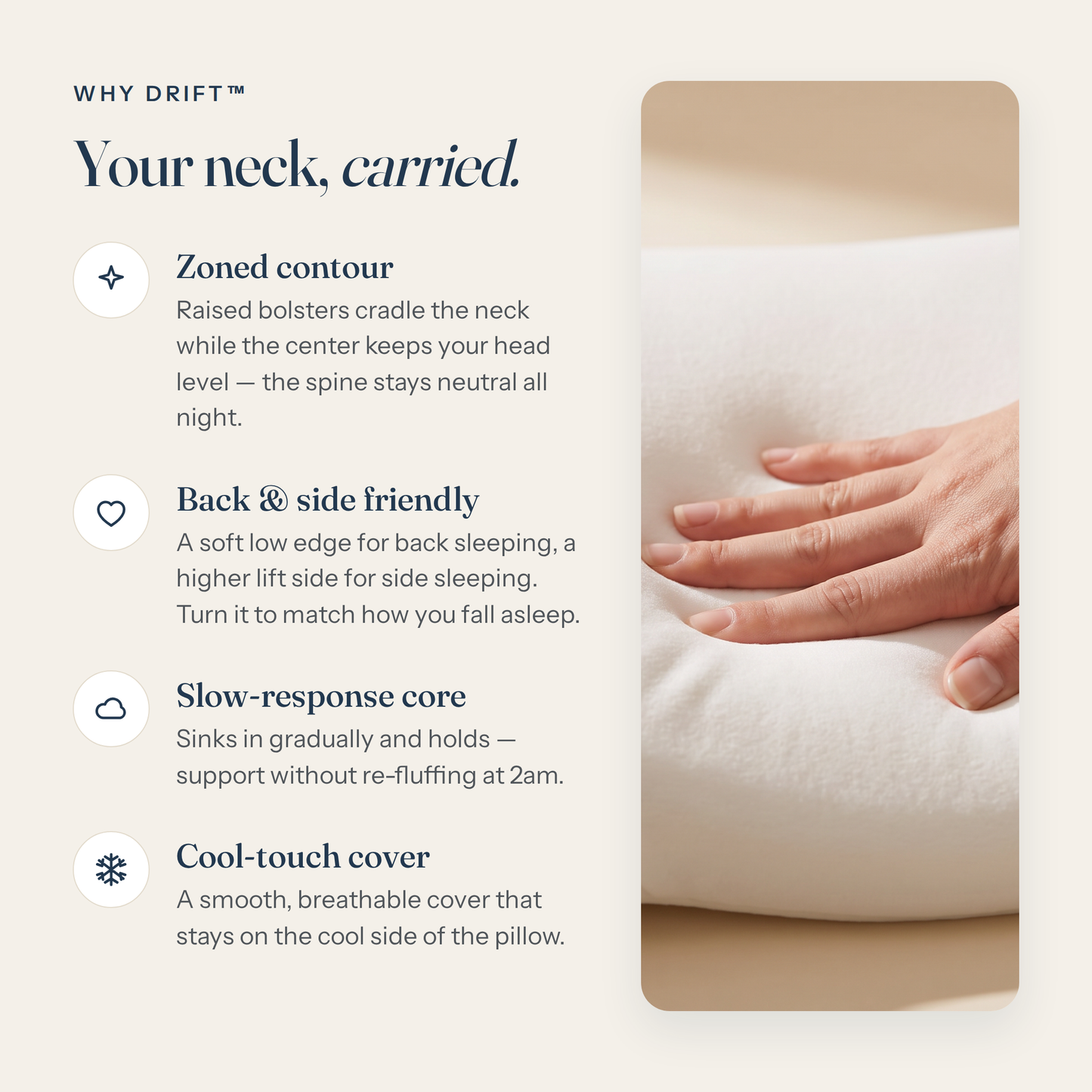 Why Drift — your neck, carried