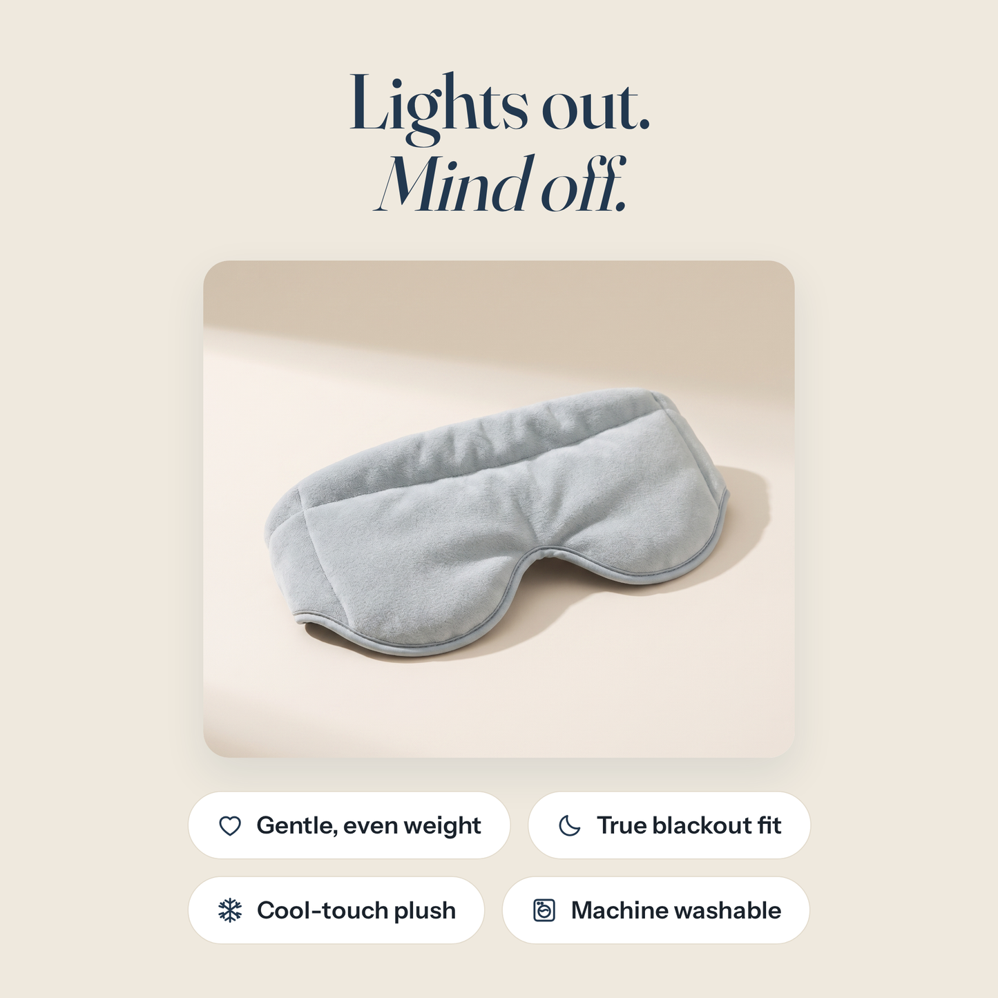 Lights out, mind off — key benefits